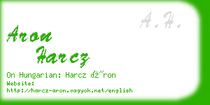 aron harcz business card